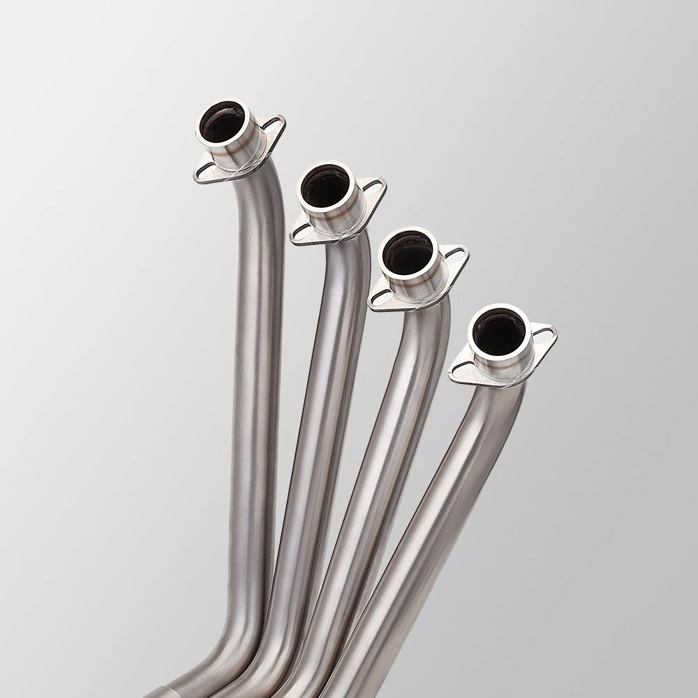 For CBR650R CBR650F CBR650 2014-2025 Motorcycle Exhaust Pipe Front Link Pipe Complete Exhaust System with Two Oxygen Sensors